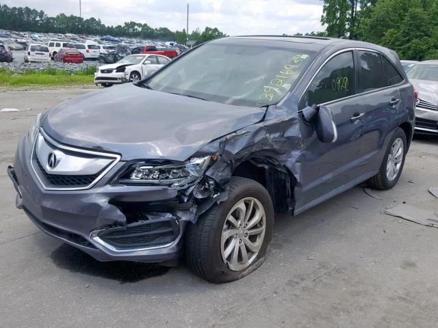 5J8TB3H59JL014330 - 2018 ACURA RDX TECHNO GRAY photo 2