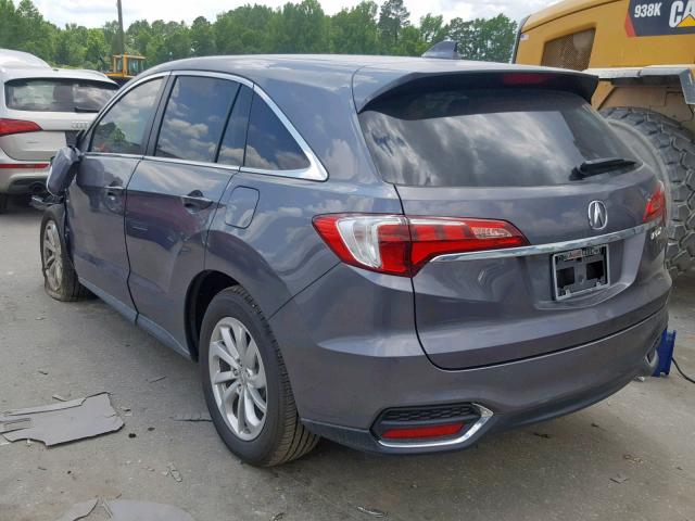 5J8TB3H59JL014330 - 2018 ACURA RDX TECHNO GRAY photo 3