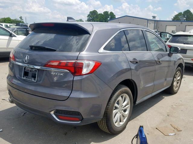 5J8TB3H59JL014330 - 2018 ACURA RDX TECHNO GRAY photo 4