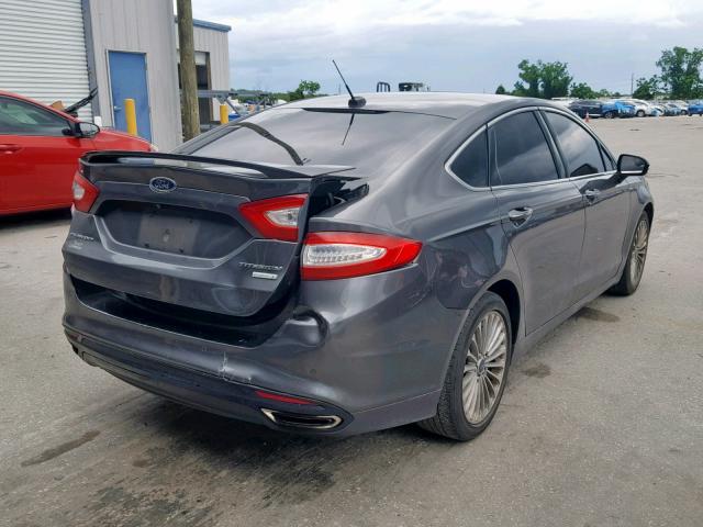 3FA6P0K90FR269163 - 2015 FORD FUSION TIT GRAY photo 4