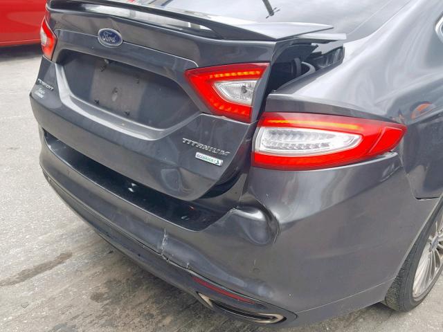 3FA6P0K90FR269163 - 2015 FORD FUSION TIT GRAY photo 9