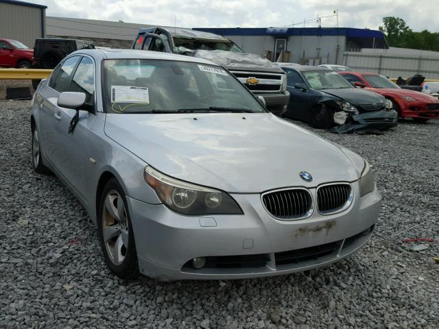 WBANE53527CW61269 - 2007 BMW 525 I SILVER photo 1