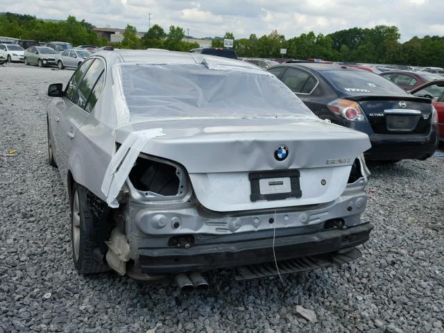 WBANE53527CW61269 - 2007 BMW 525 I SILVER photo 3