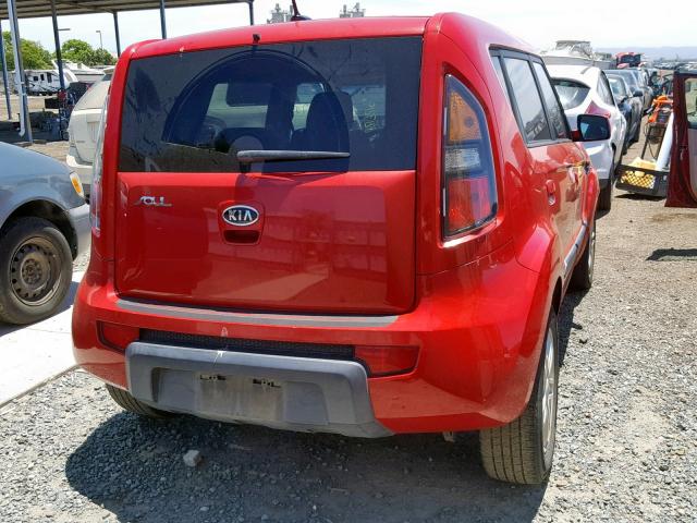 KNDJT2A25A7166305 - 2010 KIA SOUL + RED photo 4