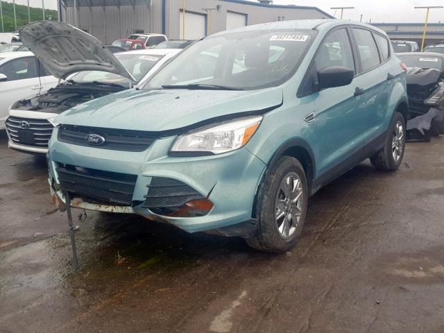 1FMCU0F76DUD18818 - 2013 FORD ESCAPE S TEAL photo 2