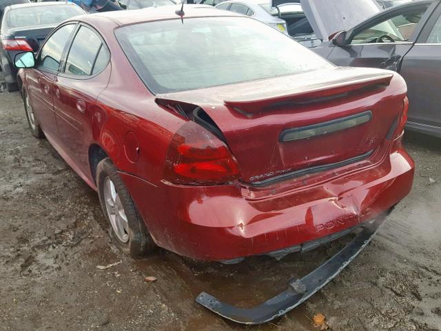 2G2WP552671179063 - 2007 PONTIAC GRAND PRIX MAROON photo 3