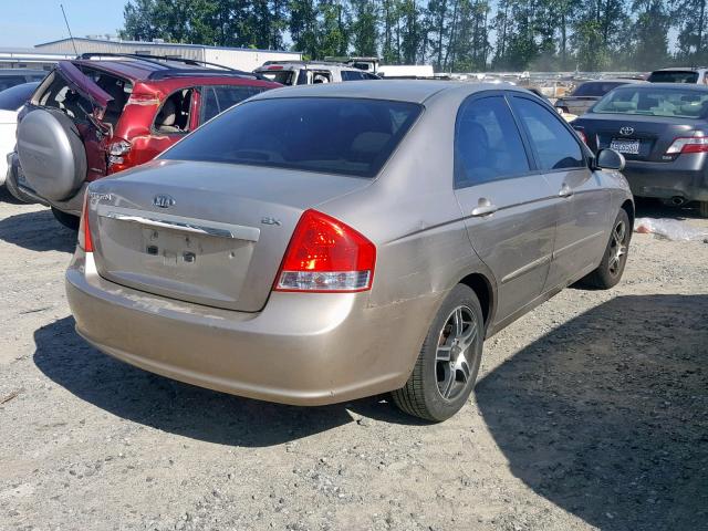 KNAFE122585569485 - 2008 KIA SPECTRA EX GOLD photo 4