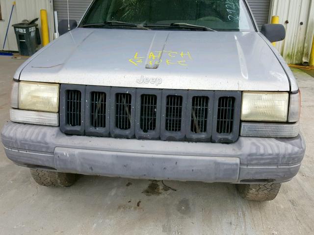 1J4GZ58S7TC395850 - 1996 JEEP GRAND CHER GRAY photo 7