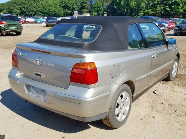 3VWDC21V41M809396 - 2001 VOLKSWAGEN CABRIO GLX 银色 照片 4