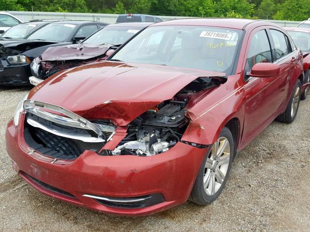 1C3CCBBB2CN142795 - 2012 CHRYSLER 200 TOURIN RED photo 2