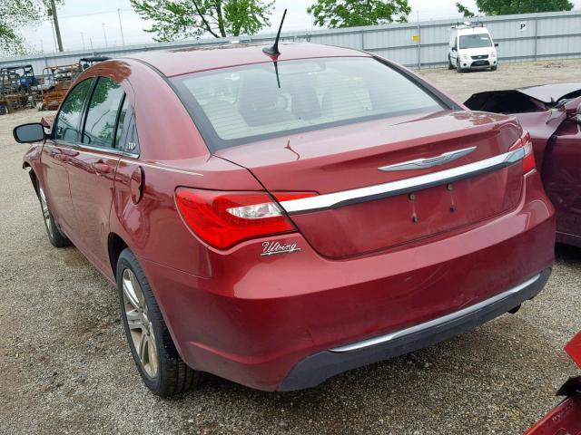 1C3CCBBB2CN142795 - 2012 CHRYSLER 200 TOURIN RED photo 3