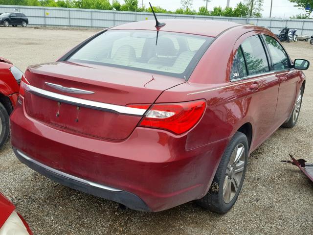 1C3CCBBB2CN142795 - 2012 CHRYSLER 200 TOURIN RED photo 4