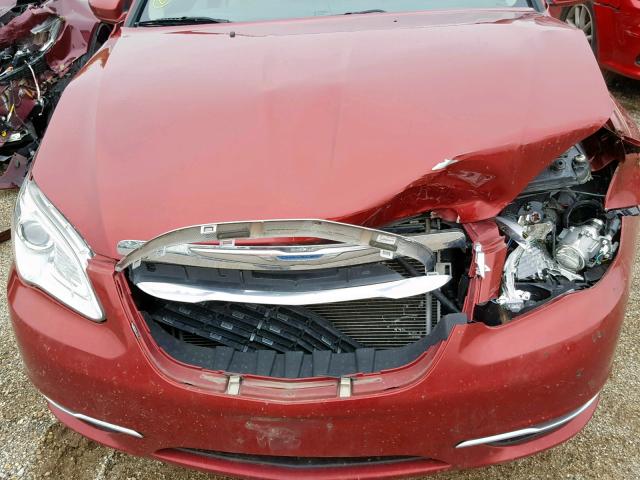 1C3CCBBB2CN142795 - 2012 CHRYSLER 200 TOURIN RED photo 7