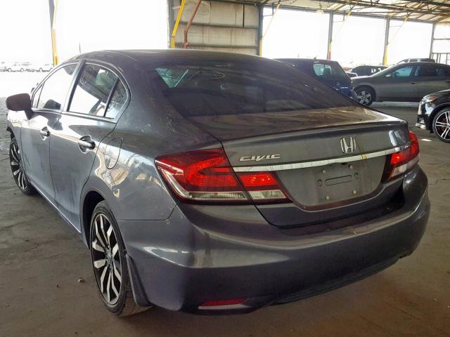 19XFB2F93EE239983 - 2014 HONDA CIVIC EXL 灰色 照片 3