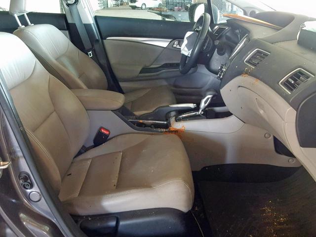 19XFB2F93EE239983 - 2014 HONDA CIVIC EXL 灰色 照片 5
