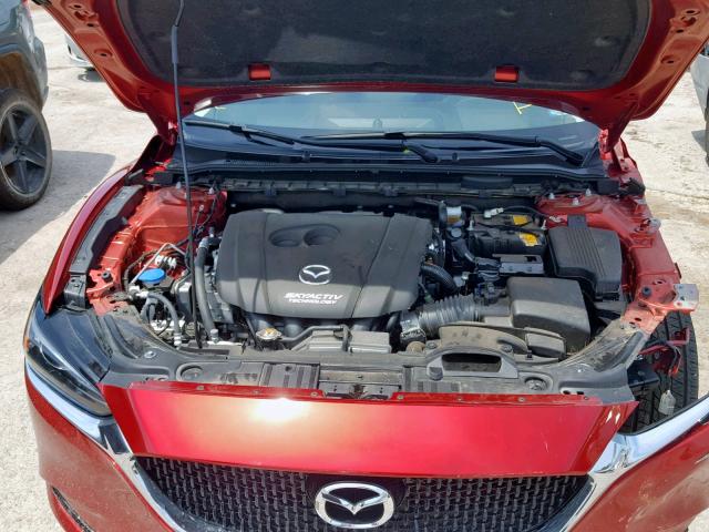 JM1GL1U51J1321607 - 2018 MAZDA 6 SPORT RED photo 7