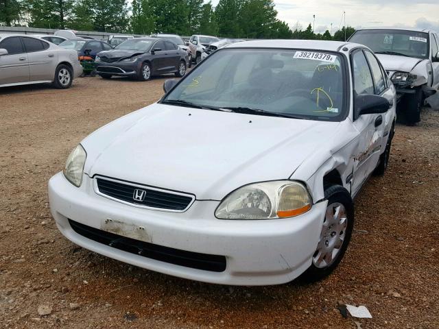 JHMEJ6527VS007134 - 1997 HONDA CIVIC DX WHITE photo 2