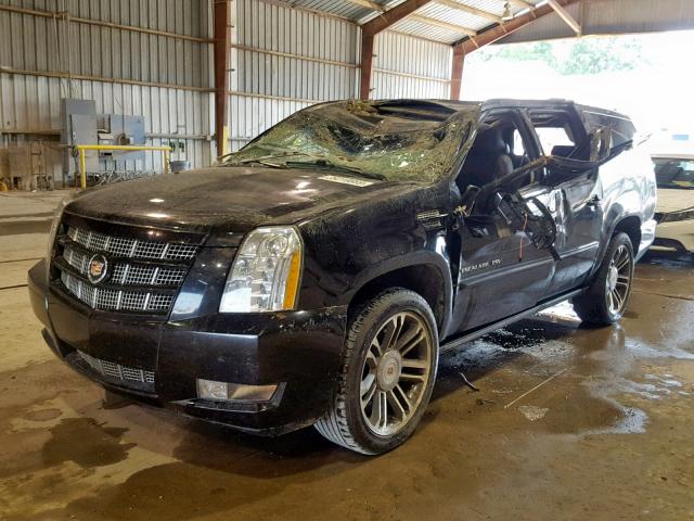 1GYS3JEF9DR287000 - 2013 CADILLAC ESCALADE E BLACK photo 2