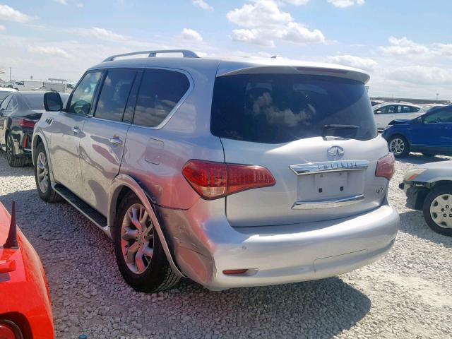 JN8AZ2NF1B9501372 - 2011 INFINITI QX56 SILVER photo 3