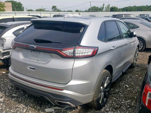 2FMPK4AP0GBC58079 - 2016 FORD EDGE SPORT GRAY photo 4