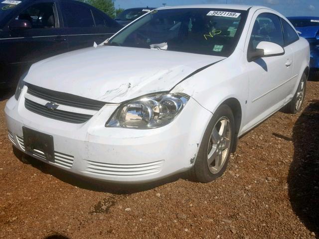 1G1AT18H997162184 - 2009 CHEVROLET COBALT LT WHITE photo 2