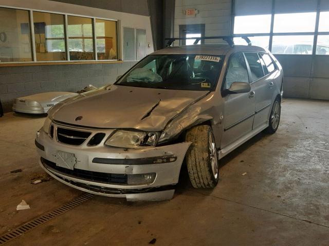 YS3FD59Y671119155 - 2007 SAAB 9-3 2.0T SILVER photo 2