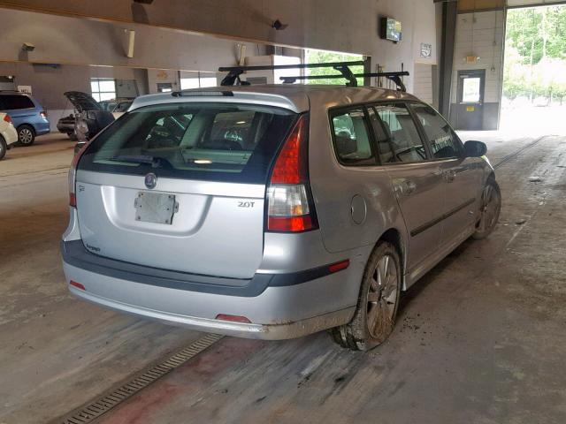 YS3FD59Y671119155 - 2007 SAAB 9-3 2.0T SILVER photo 4