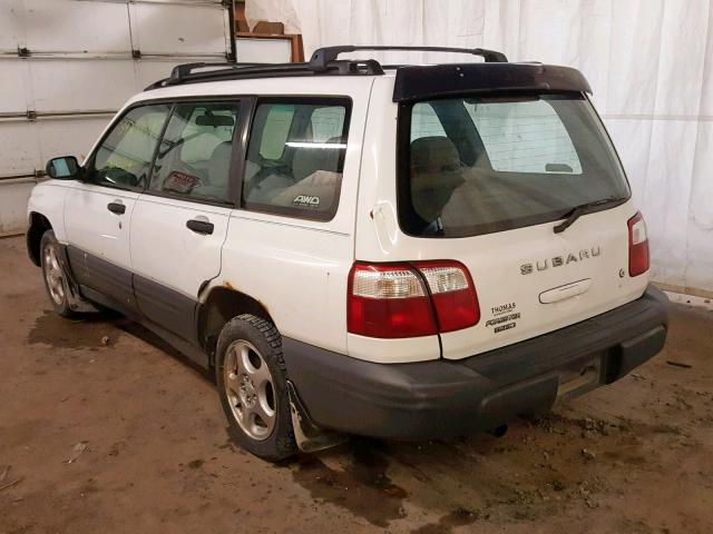 JF1SF63512H716871 - 2002 SUBARU FORESTER L WHITE photo 3