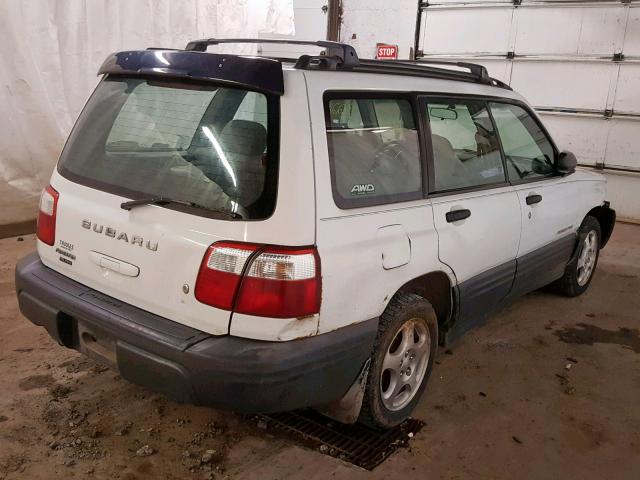 JF1SF63512H716871 - 2002 SUBARU FORESTER L WHITE photo 4