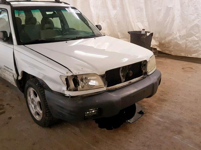 JF1SF63512H716871 - 2002 SUBARU FORESTER L WHITE photo 9