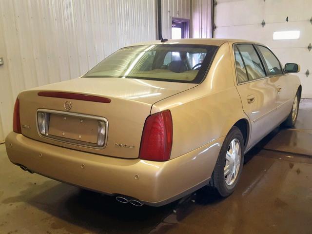 1G6KD57YX5U128299 - 2005 CADILLAC DEVILLE BEIGE photo 4