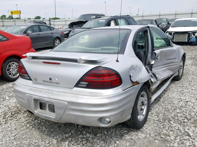 1G2NE52TX1M565981 - 2001 PONTIAC GRAND AM S SILVER photo 4