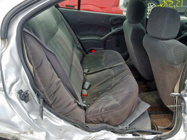 1G2NE52TX1M565981 - 2001 PONTIAC GRAND AM S SILVER photo 6