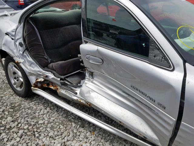 1G2NE52TX1M565981 - 2001 PONTIAC GRAND AM S SILVER photo 9