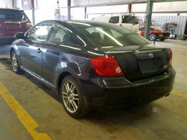 JTKDE177170198733 - 2007 TOYOTA SCION TC BLACK photo 3