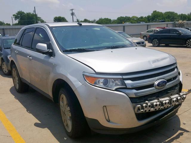 2FMDK3JC3EBB38266 - 2014 FORD EDGE SEL SILVER photo 1