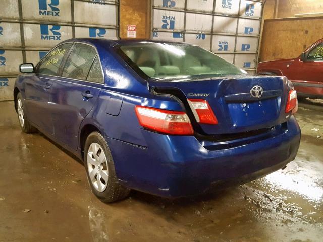 4T1BE46K87U176674 - 2007 TOYOTA CAMRY NEW BLUE photo 3