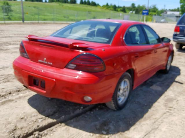 1G2NF52E34M536051 - 2004 PONTIAC GRAND AM S RED photo 4