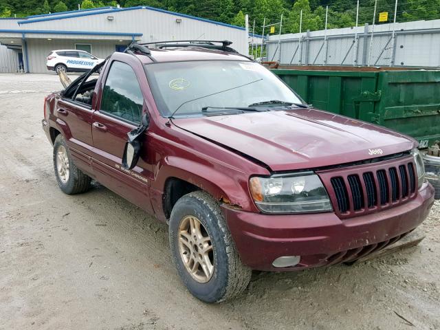 1J4GW68S9XC576114 - 1999 JEEP GRAND CHER BURGUNDY photo 1