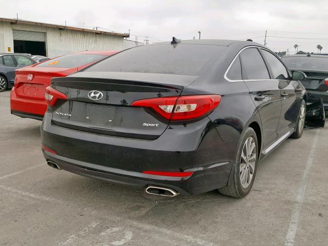 5NPE34AF2FH254053 - 2015 HYUNDAI SONATA SPO BLACK photo 4