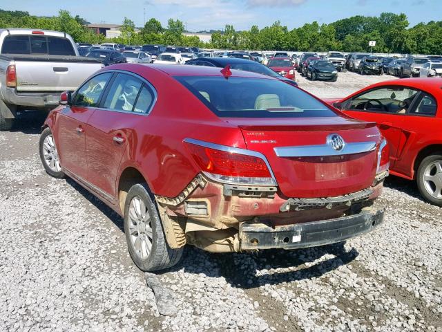 1G4GC5ER2CF243509 - 2012 BUICK LACROSSE RED photo 3