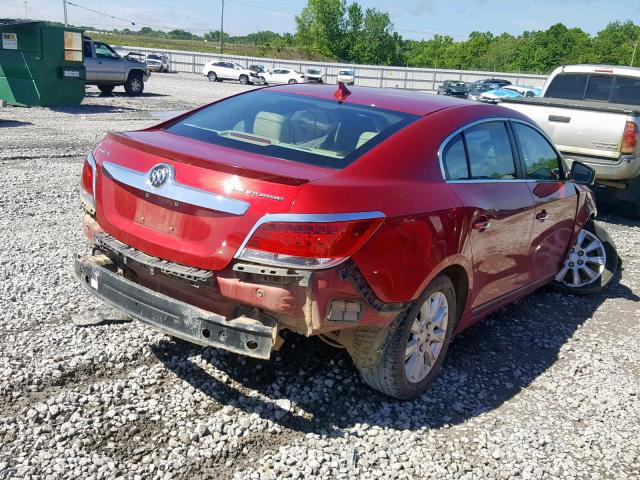 1G4GC5ER2CF243509 - 2012 BUICK LACROSSE RED photo 4