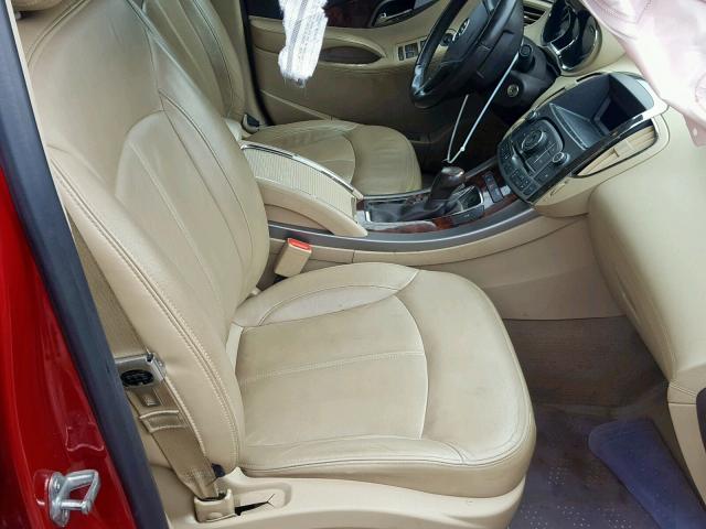 1G4GC5ER2CF243509 - 2012 BUICK LACROSSE RED photo 5