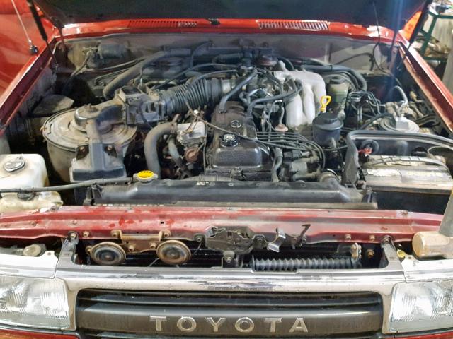 JT3DJ81W4R0092831 - 1994 TOYOTA LAND CRUIS MAROON photo 7