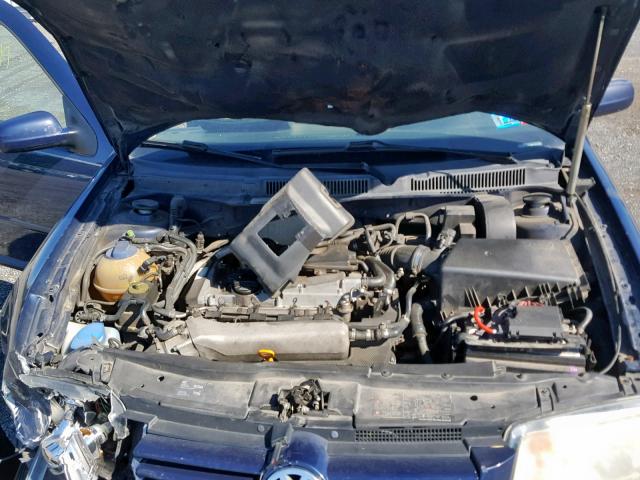 3VWSE69M62M145382 - 2002 VOLKSWAGEN JETTA GLS BLUE photo 7