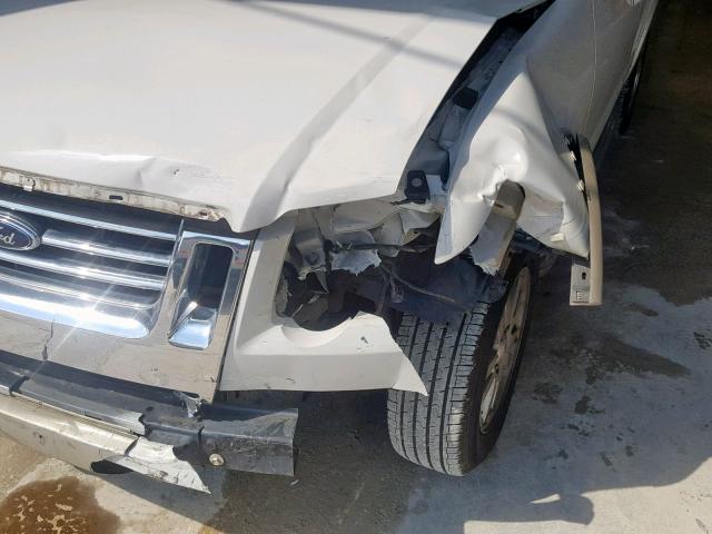 1FMEU6EE9AUA64593 - 2010 FORD EXPLORER E WHITE photo 9