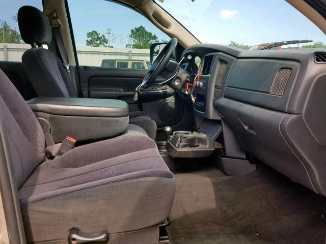 3D7KS28C45G781174 - 2005 DODGE RAM 2500 S ოქროსფერი ფოტო 5