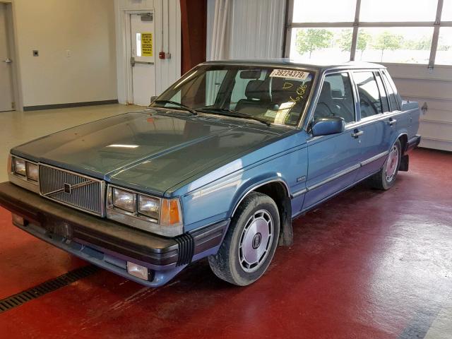 YV1GA6945H1033905 - 1987 VOLVO 760 GLE BLUE photo 2