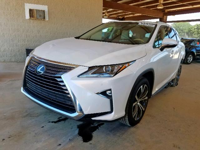 JTJGZKCA6J2006604 - 2018 LEXUS RX 350 L WHITE photo 2