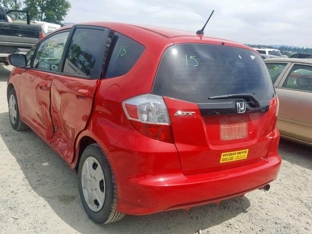 JHMGE8H38CC006675 - 2012 HONDA FIT RED photo 3